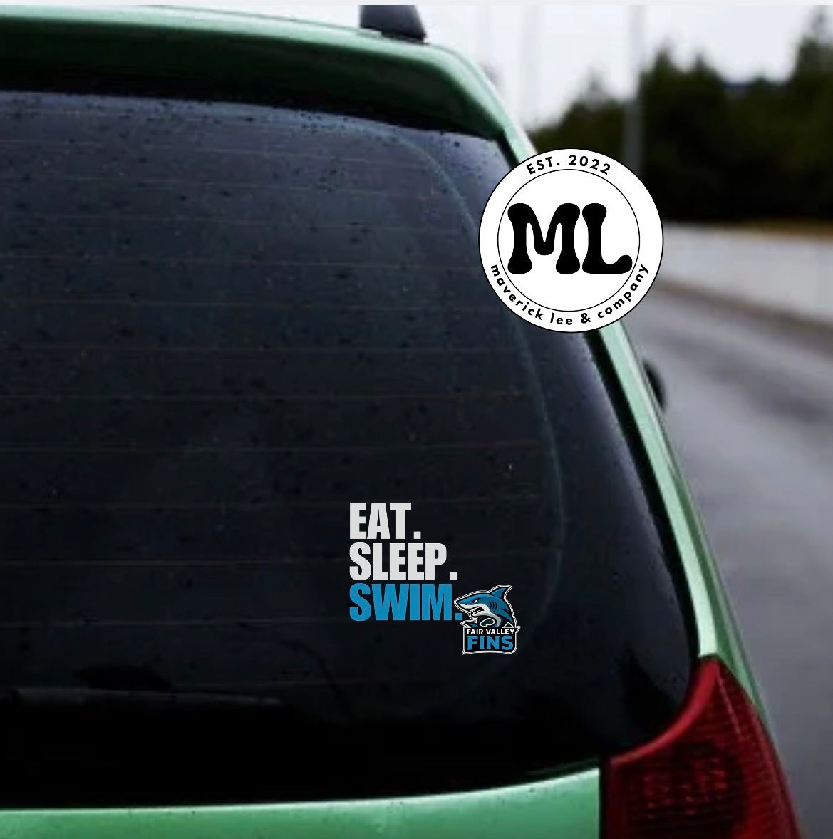 Eat sleep swim 6” – UVDTF sticker