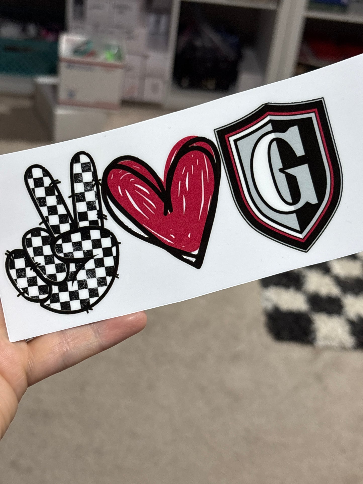 6 inch car decal in stock