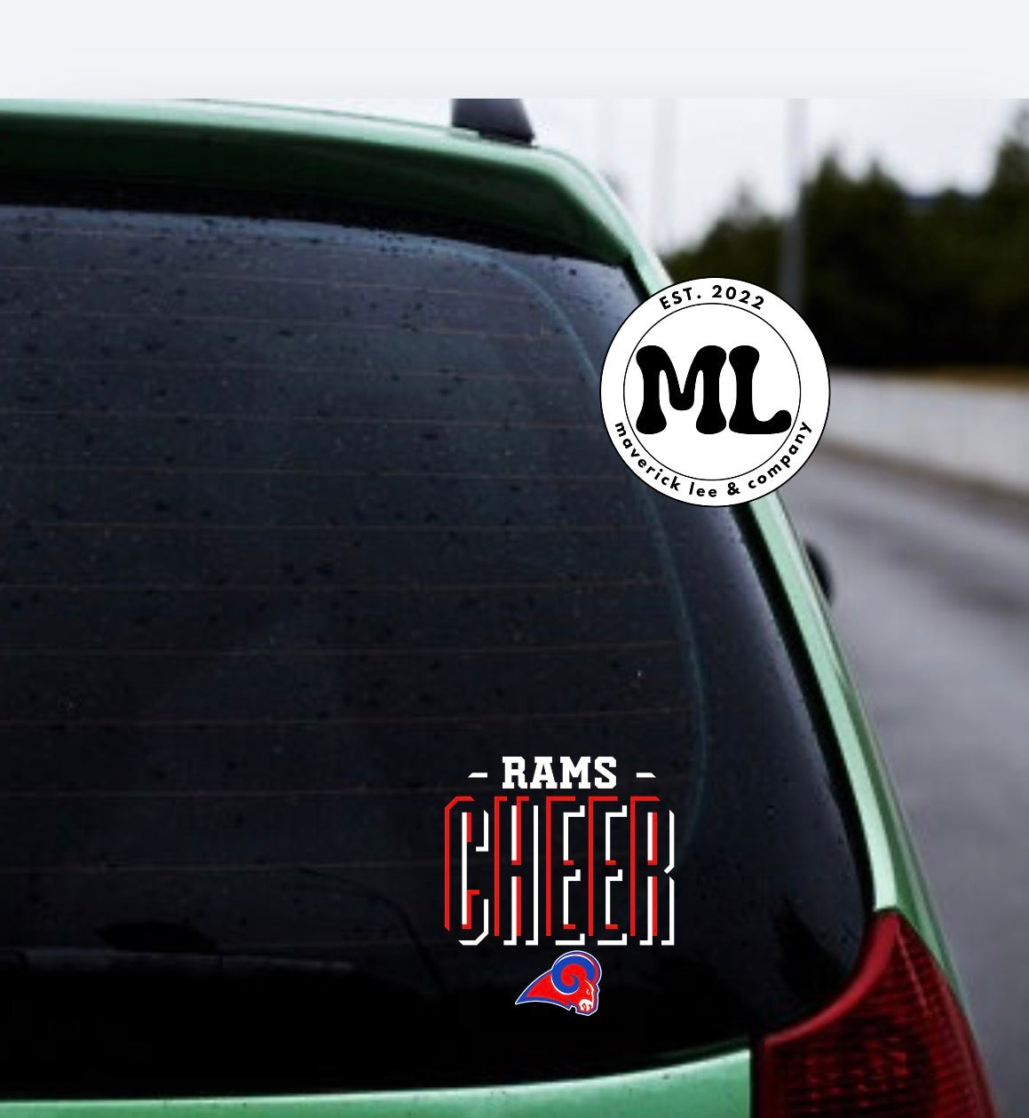Rams head cheer decal 6” – UVDTF sticker
