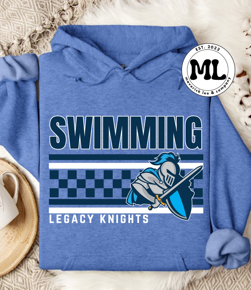 Legacy swimming multi colored checker