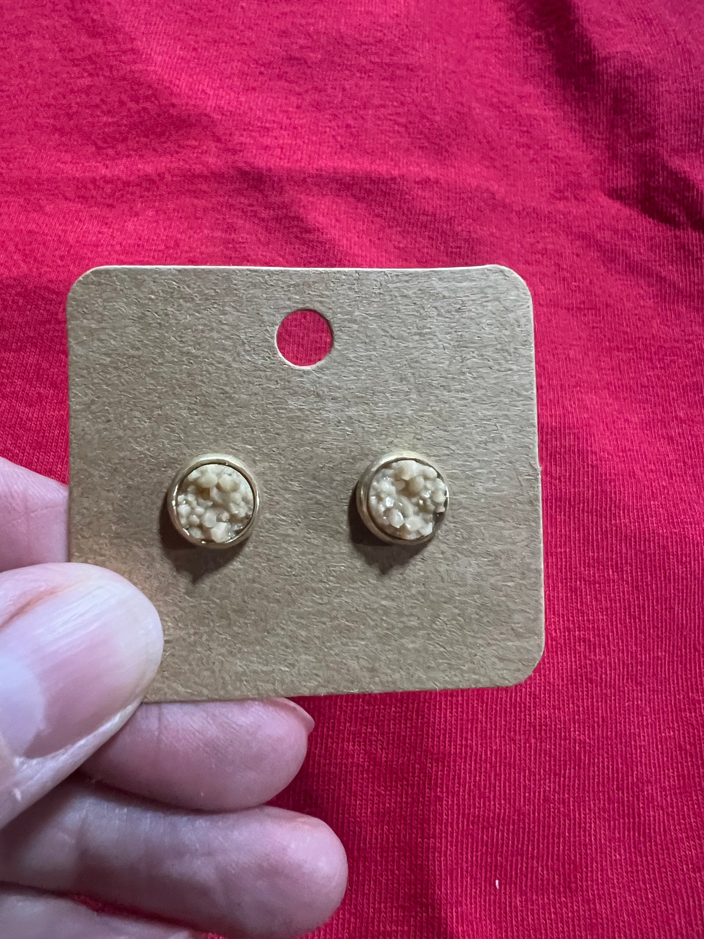 In stock earrings 8mm