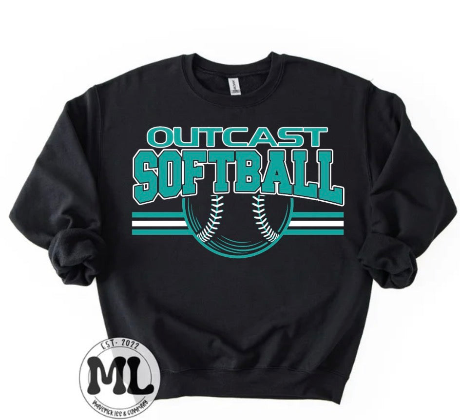 Outcast softball - lines