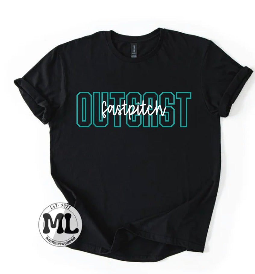 Outcast softball - outline