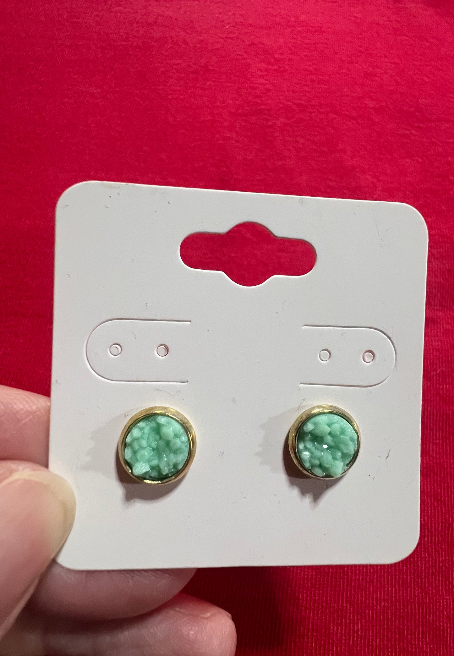 In stock earrings 8mm