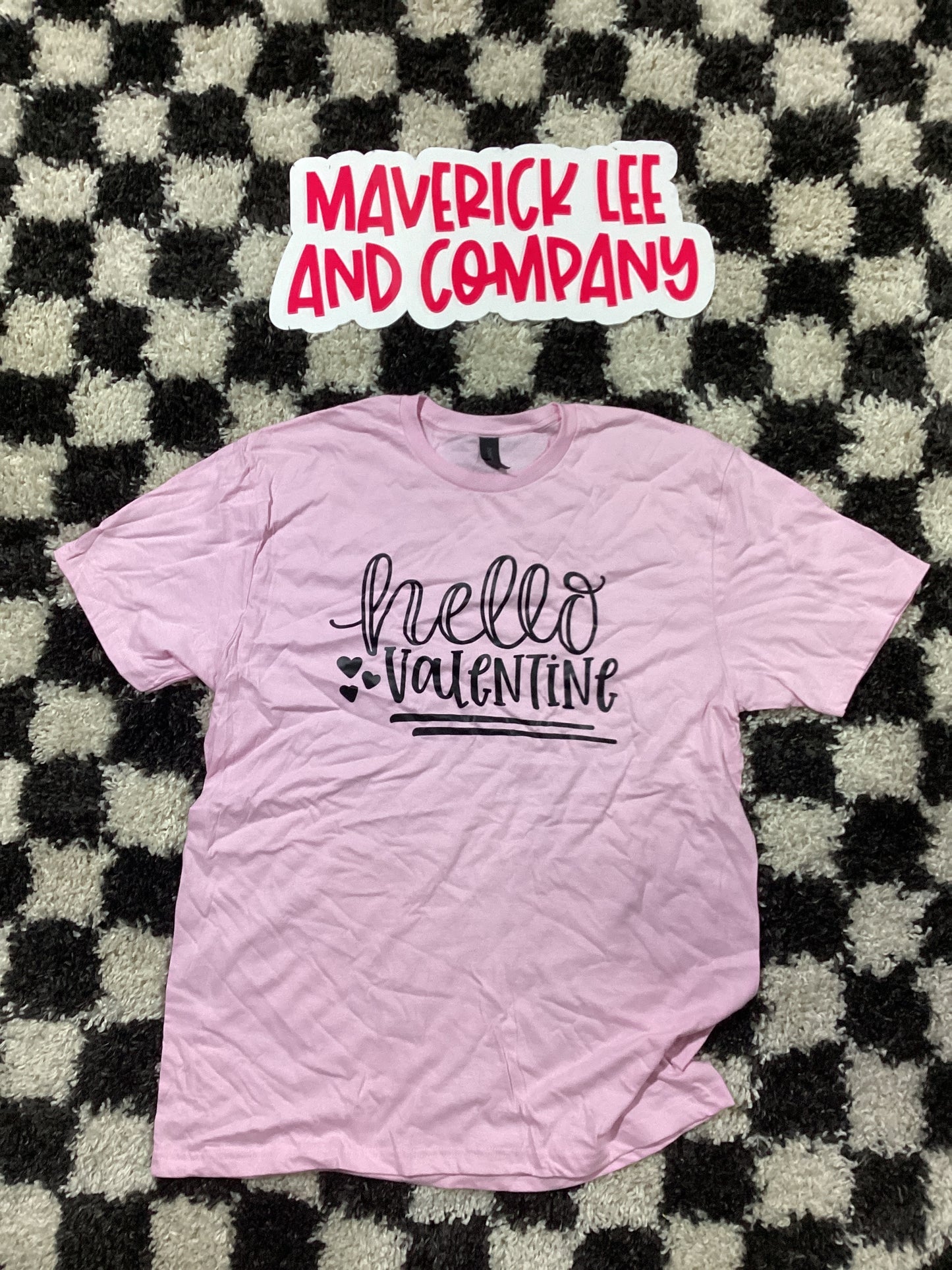L hello Valentine in stock