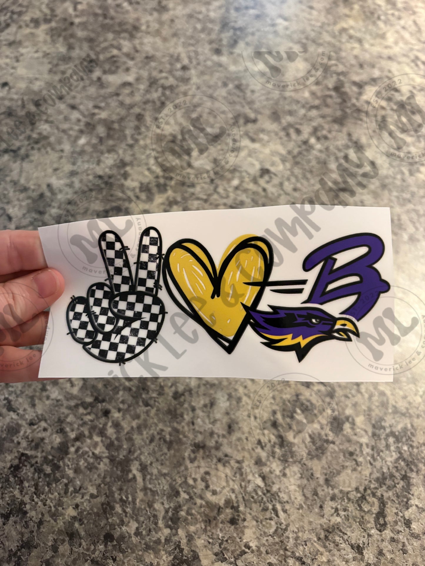 Bellbrook Golden Eagles – UVDTF sticker