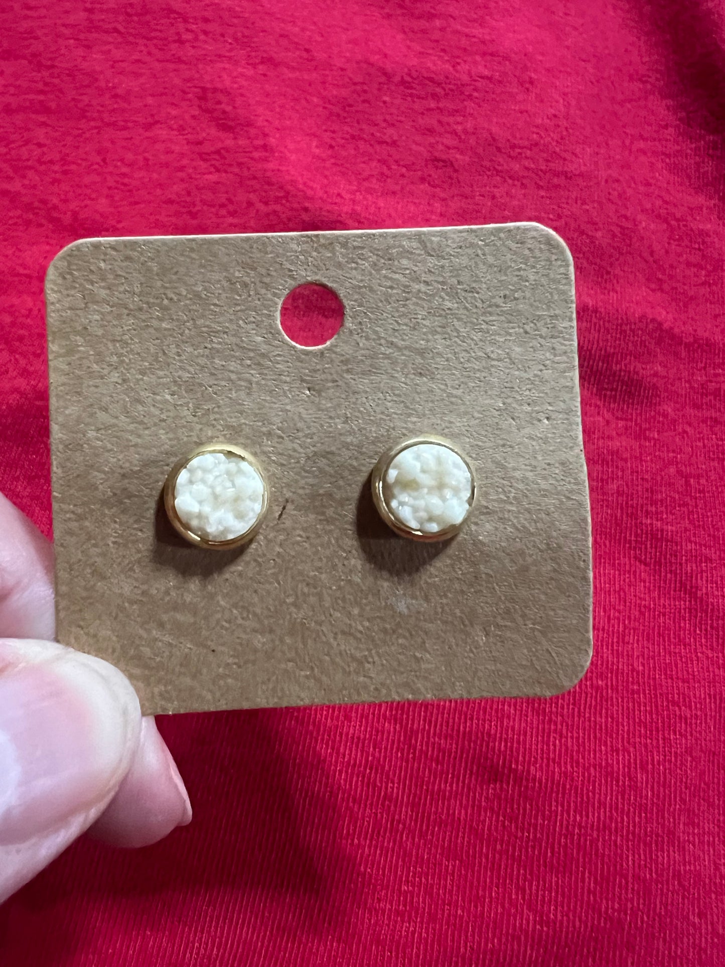 In stock earrings 8mm