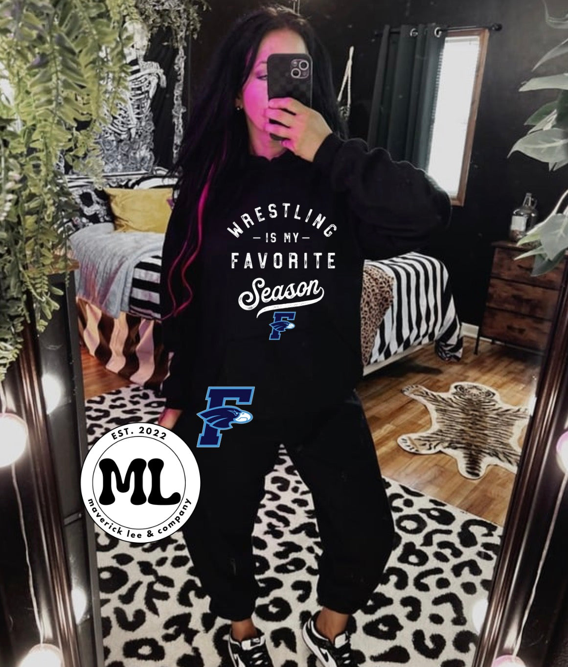 jogger set - Fav season Fairborn wrestling