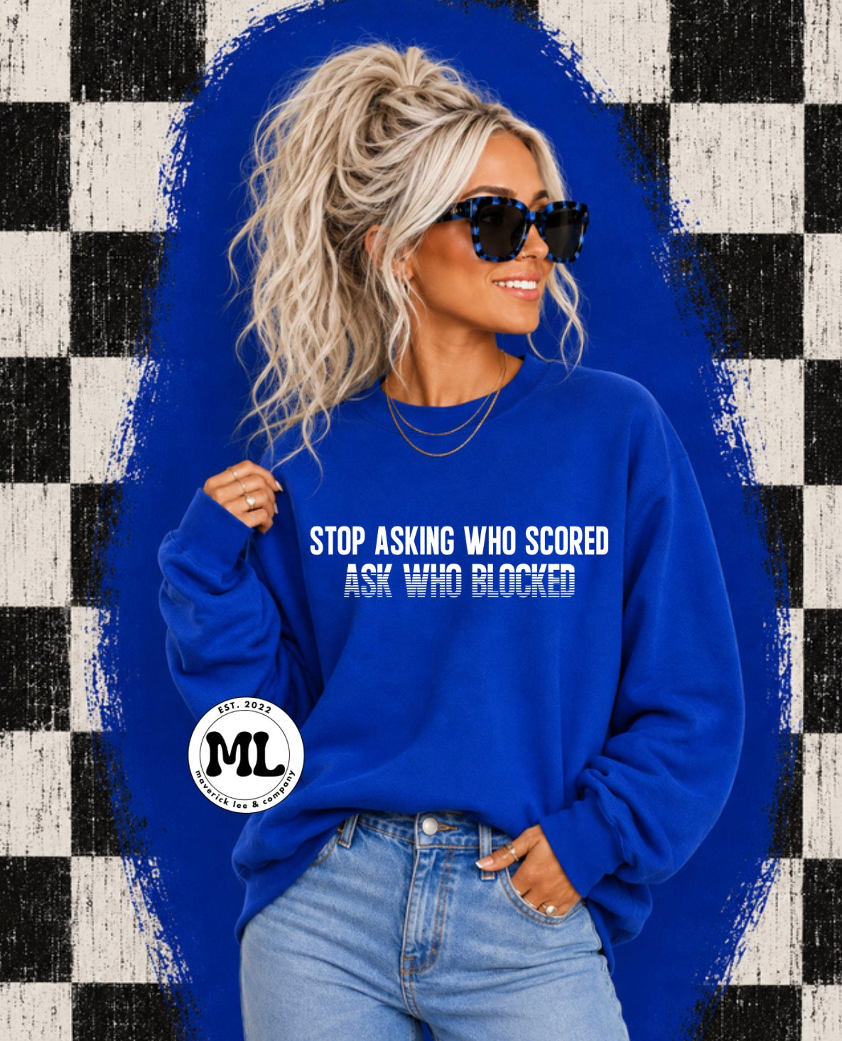 Ask who blocked – no logo