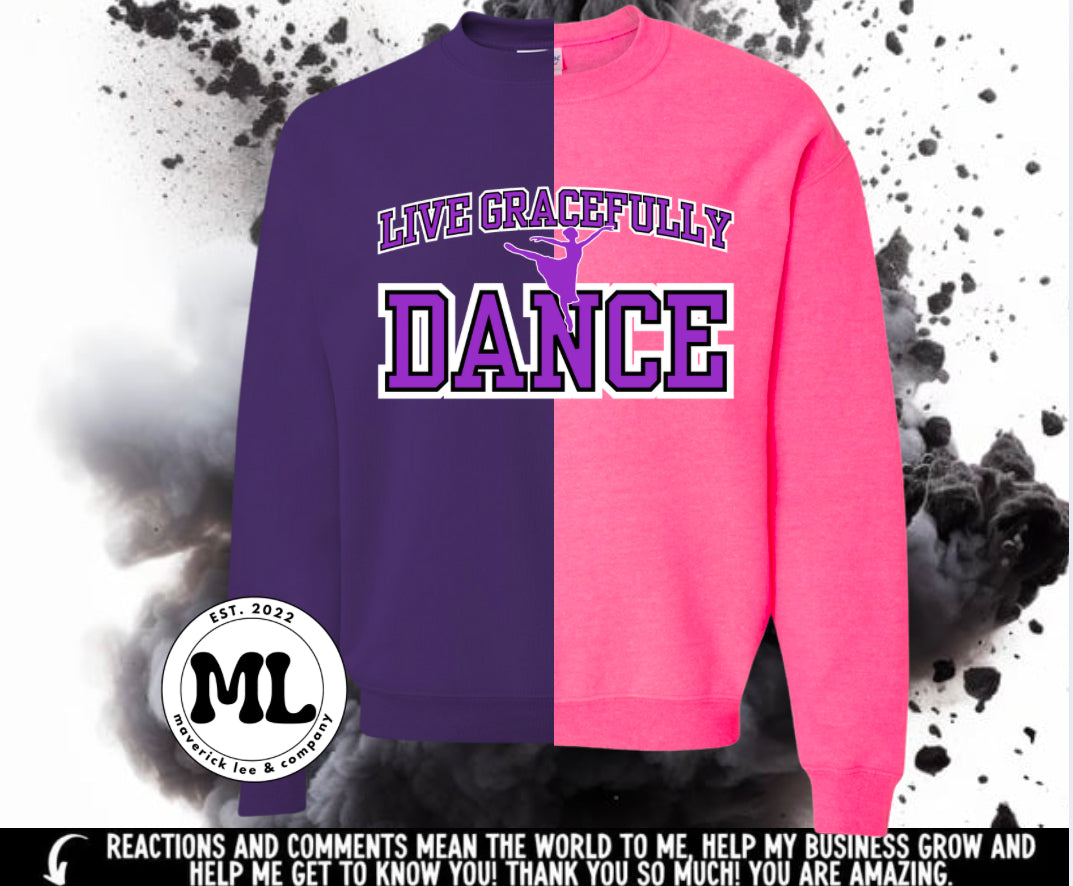 Live gracefully Split Sweatshirt
