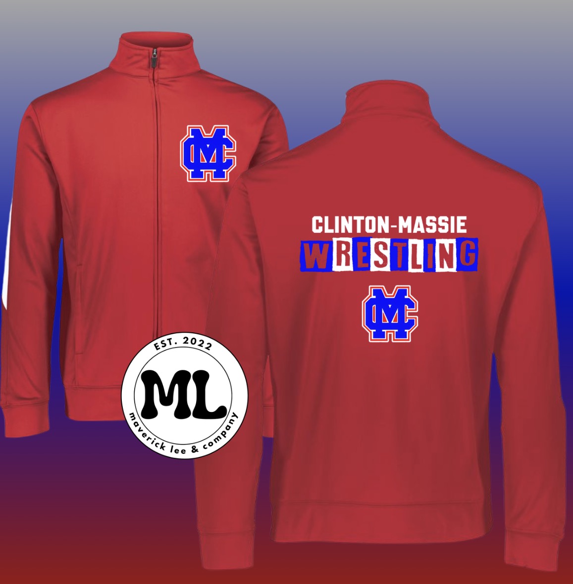 Clinton Massie jacket - wrestling distressed