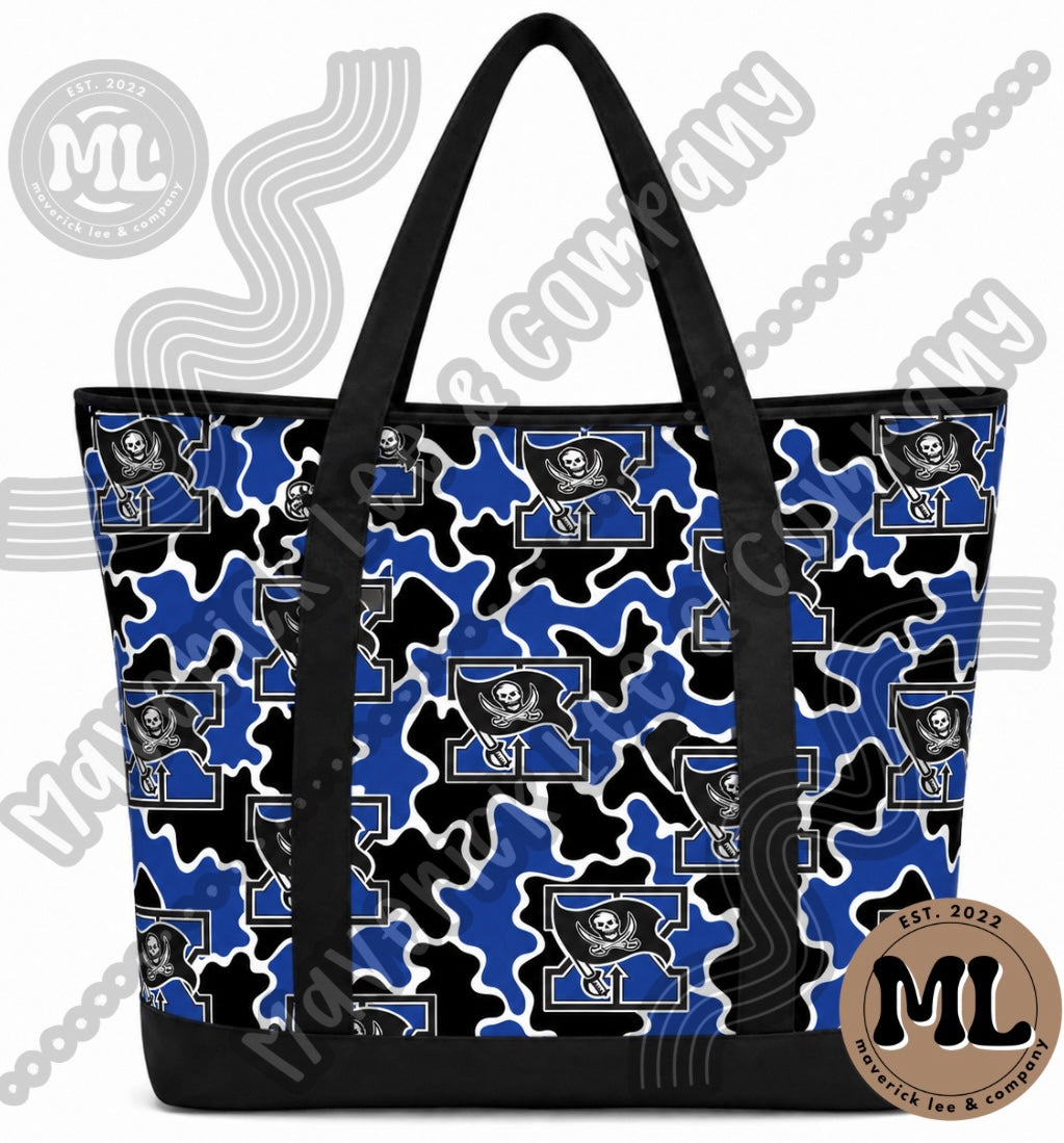 Custom Zippered Top Tote
