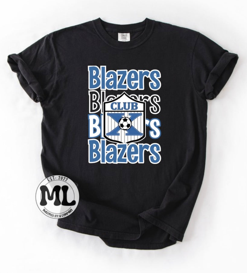 Club X - scrolling blazers