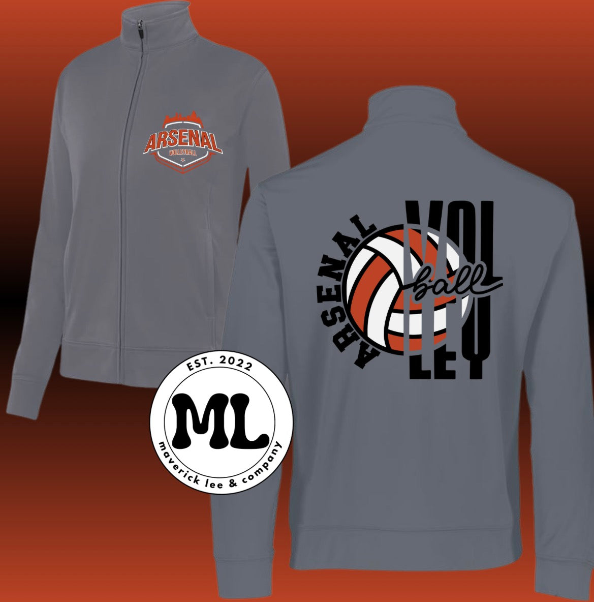 Arsenal volleyball jacket