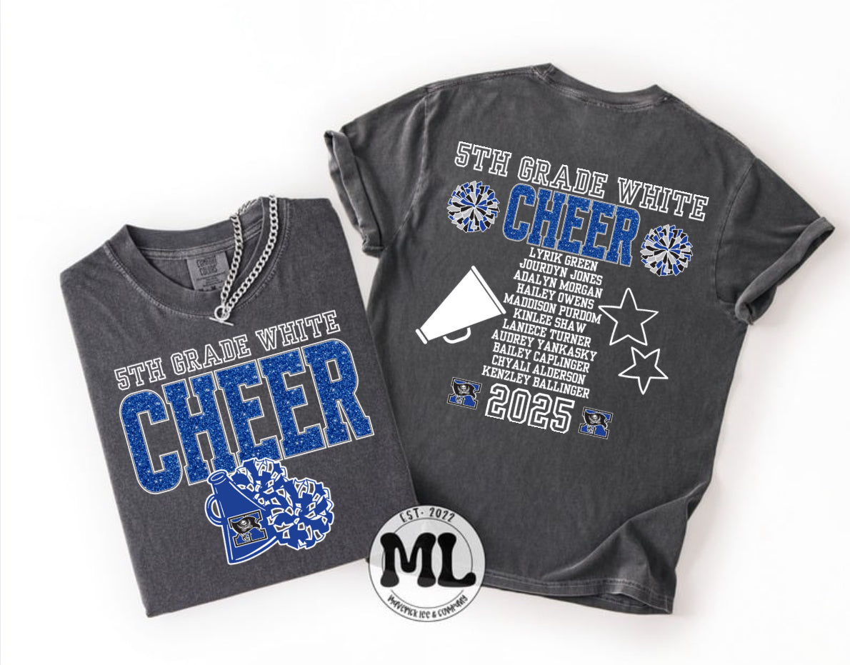 5th Grade White Cheer - Wee Bucs