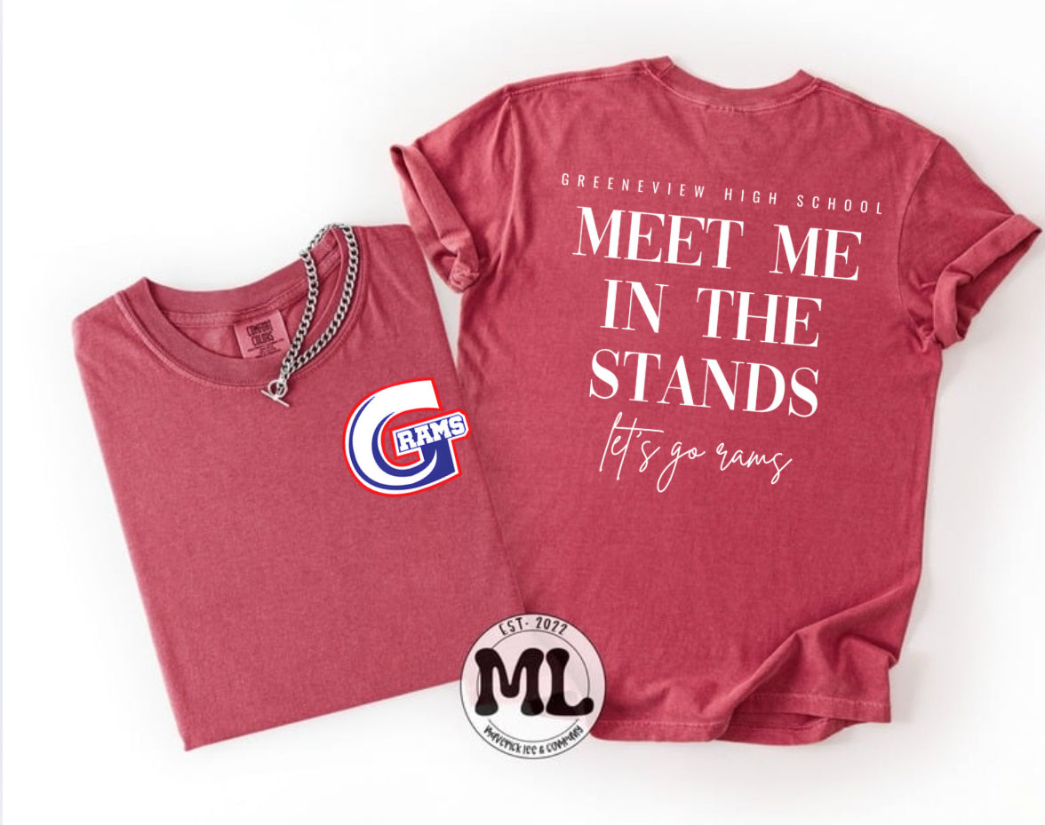 Meet me in the stand front and back