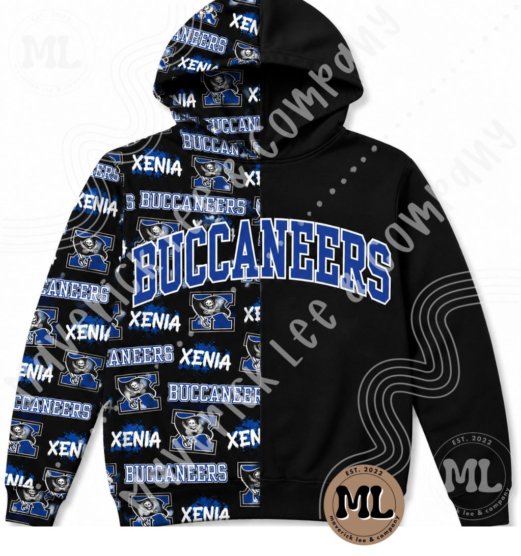 Pick A Side Split Hoodie