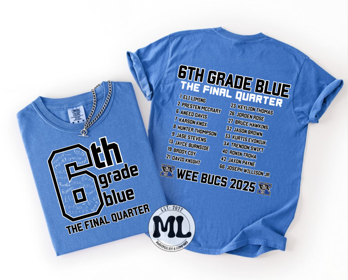 6th Grade Blue Football - Wee Bucs