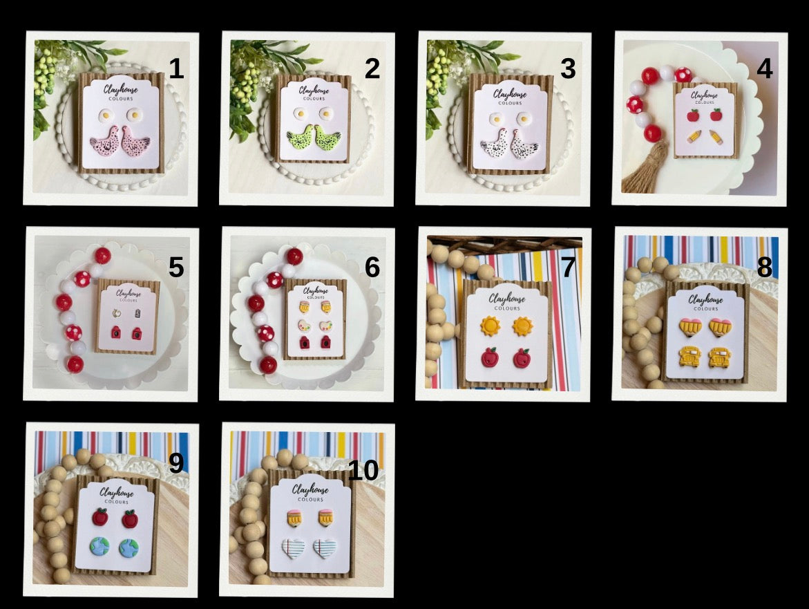 Double / Triple earring set