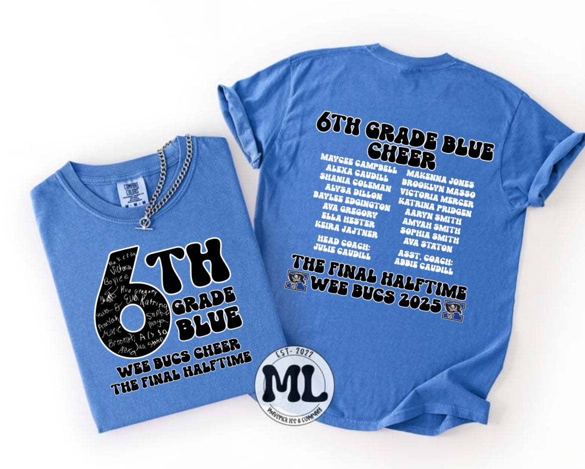 6th Grade Blue Cheer - Wee Bucs