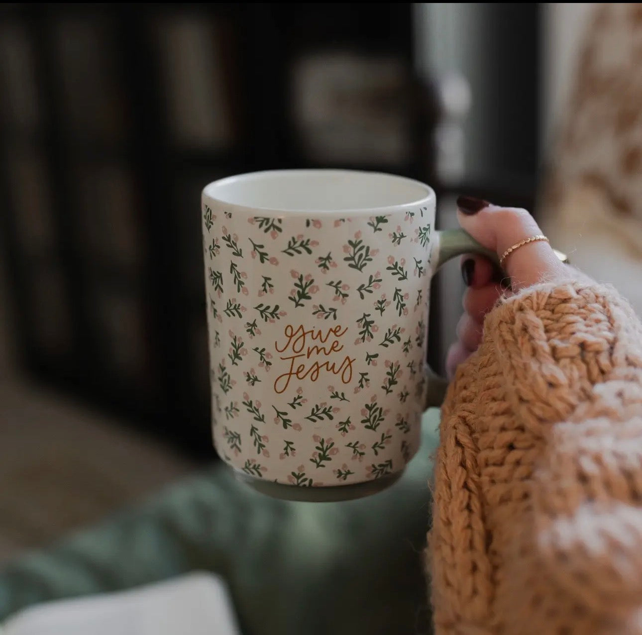 Give Me Jesus Floral Mug