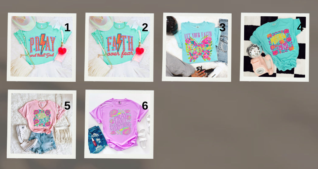 Preppy and floral faith vibes collection
