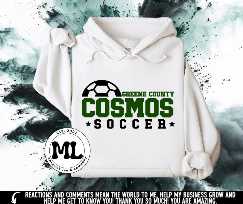 Cosmos soccer half ball