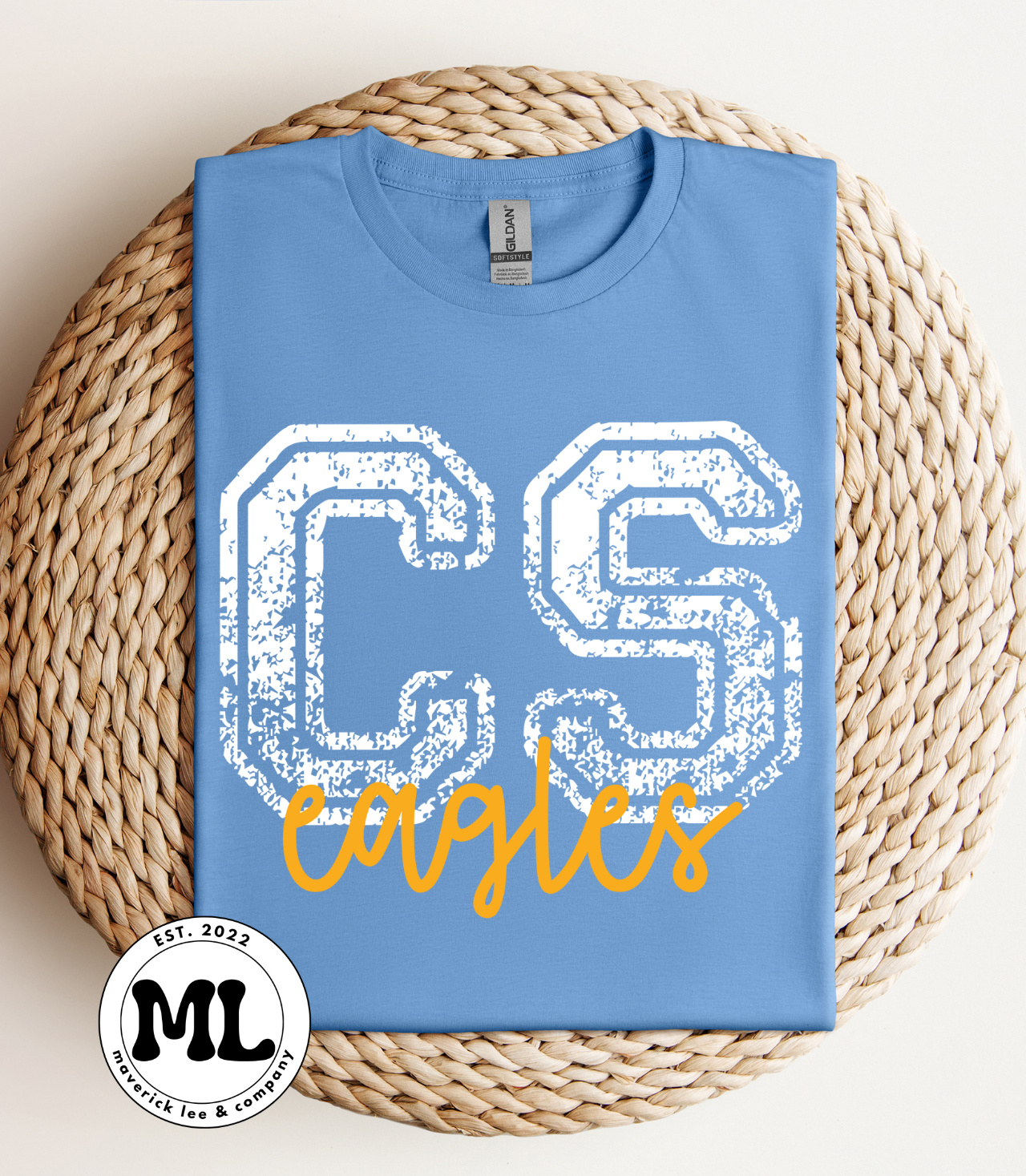 Clark State eagle distressed