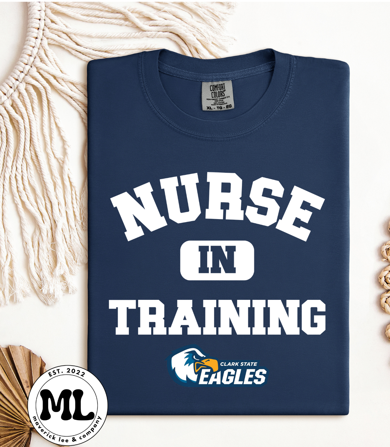 Clark State nurse in training white