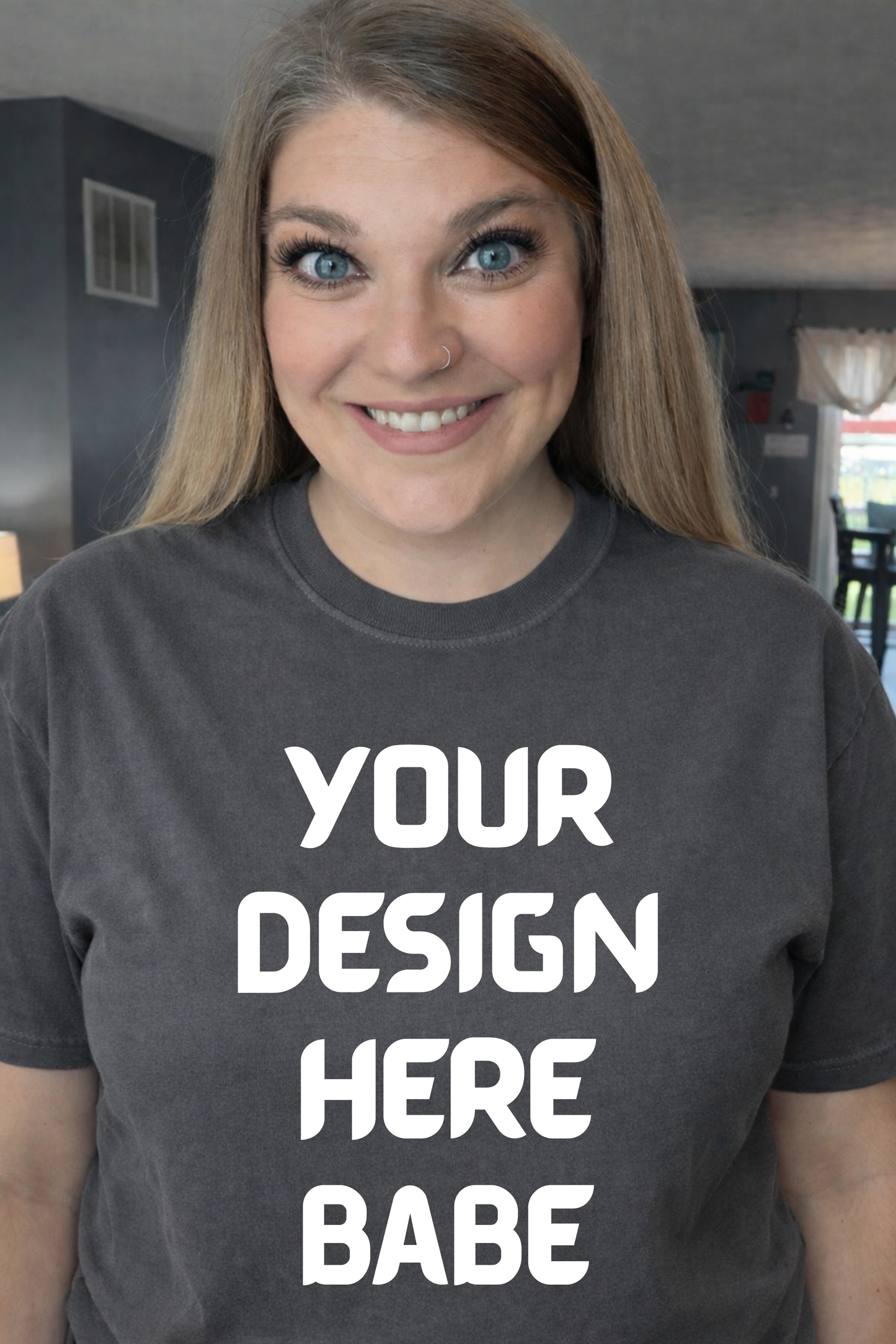 Mock up - Pepper Comfort color tee