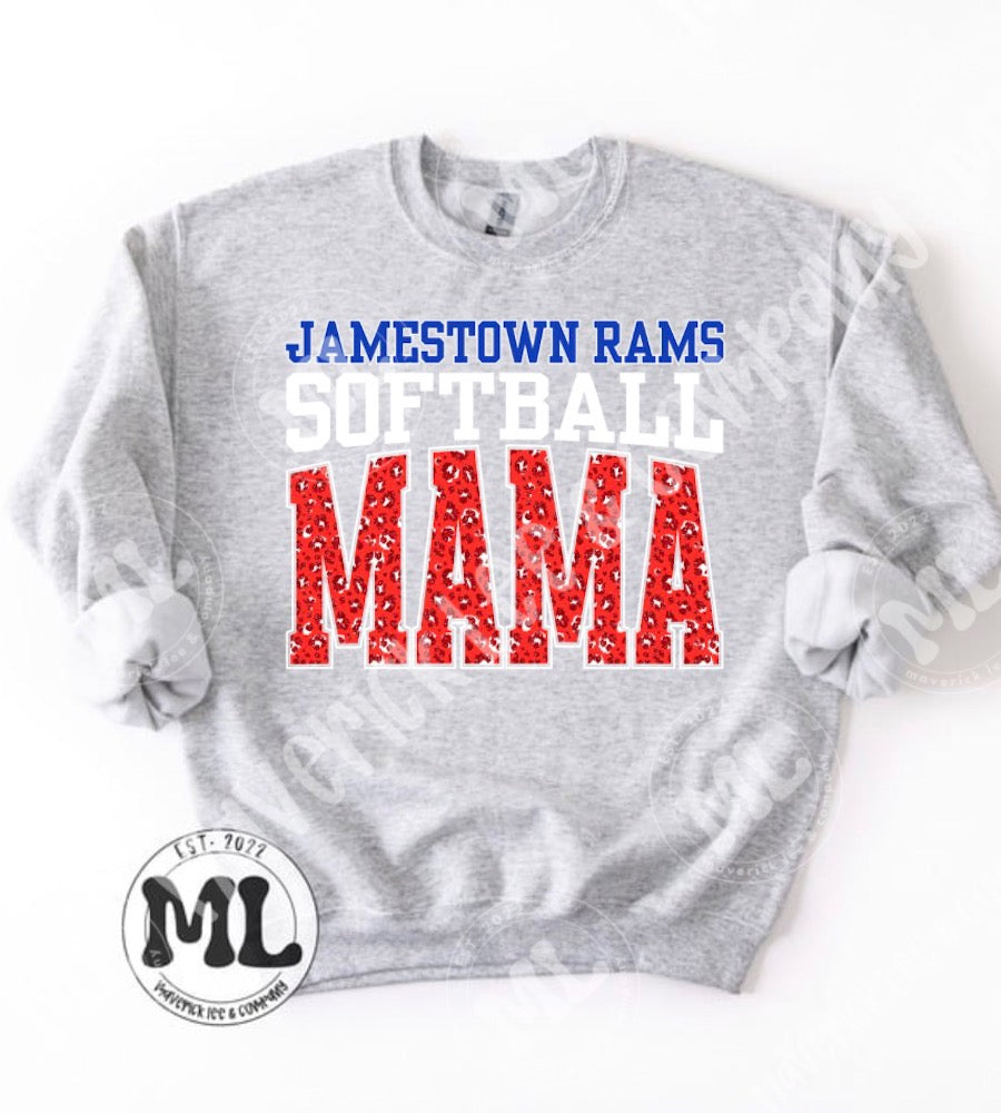 Jamestown Rams softball mama