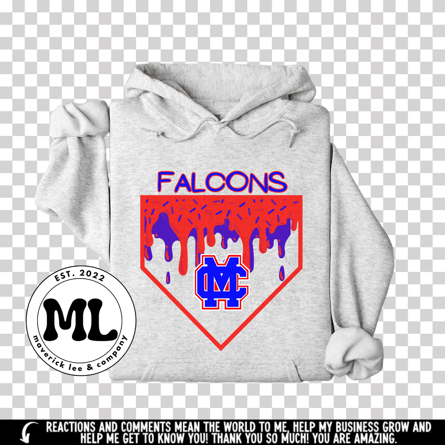 Falcons baseball drip