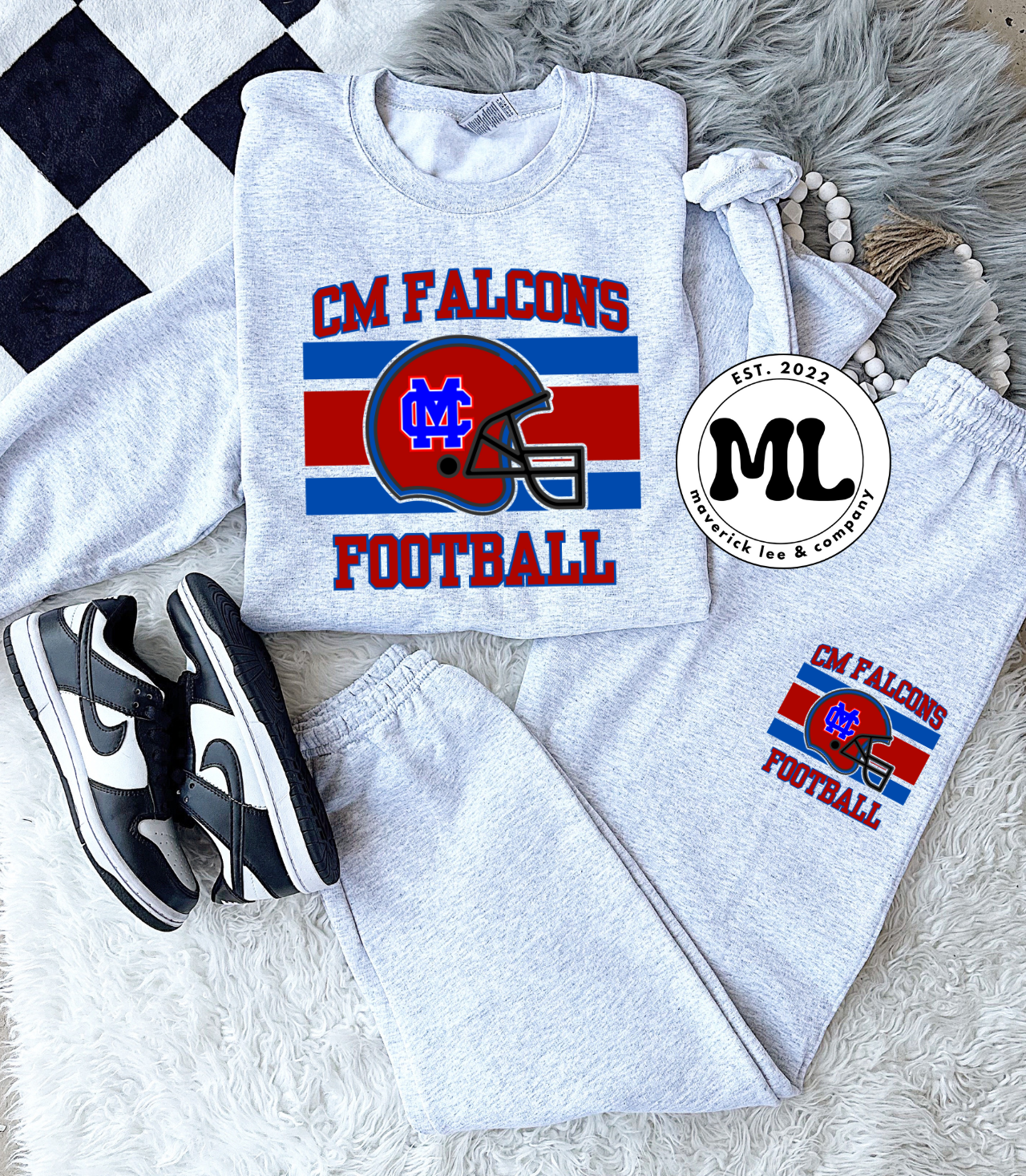 Clinton-Massie football jogger set