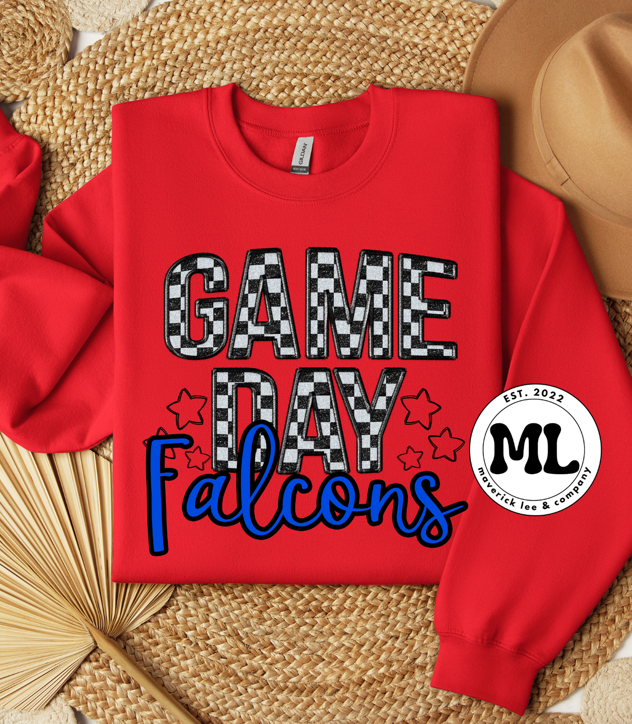 Checkered game day Falcons
