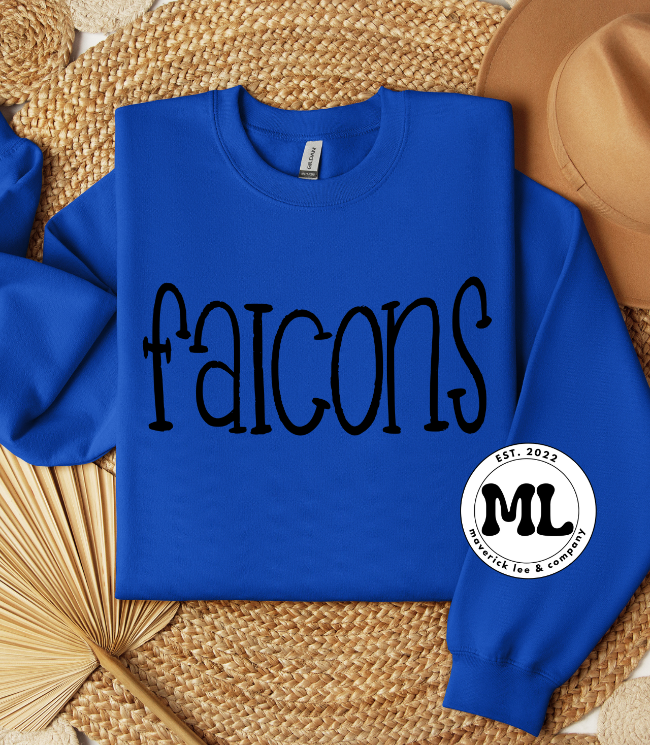 Simple Falcons black font
