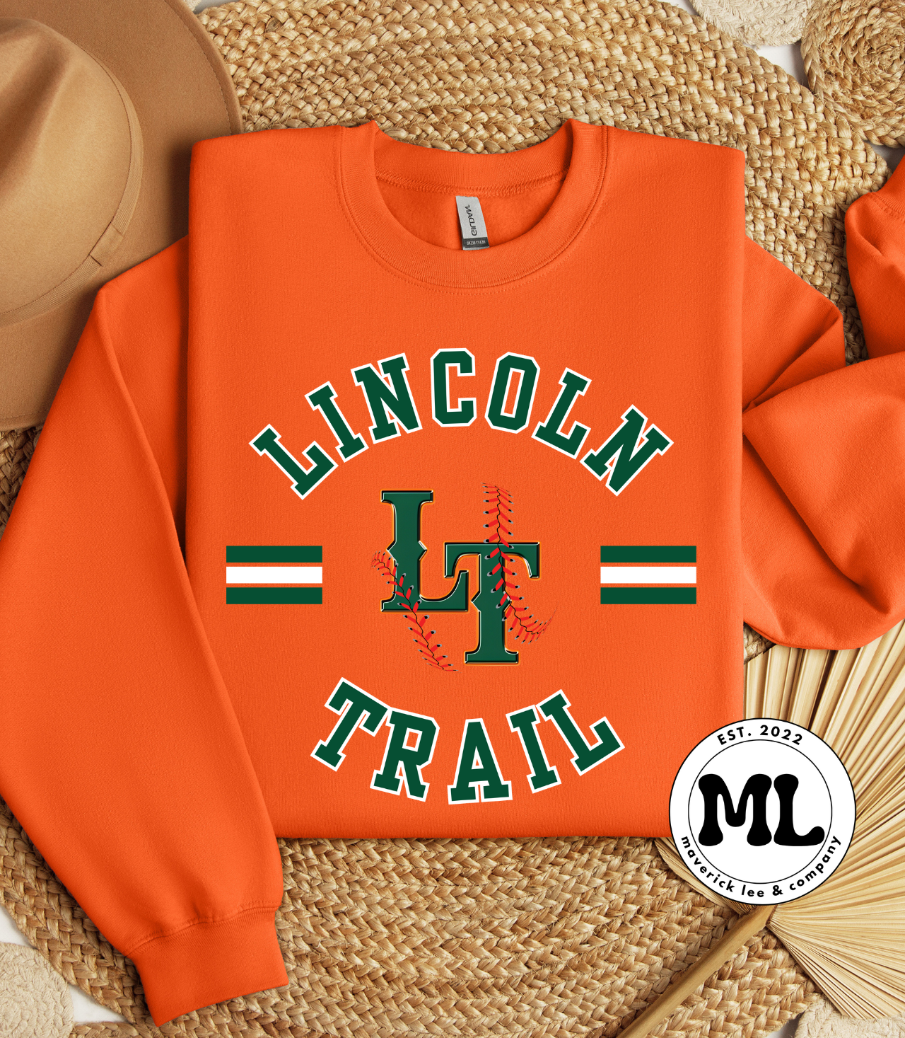 Lincoln Trail College baseball circle + lines