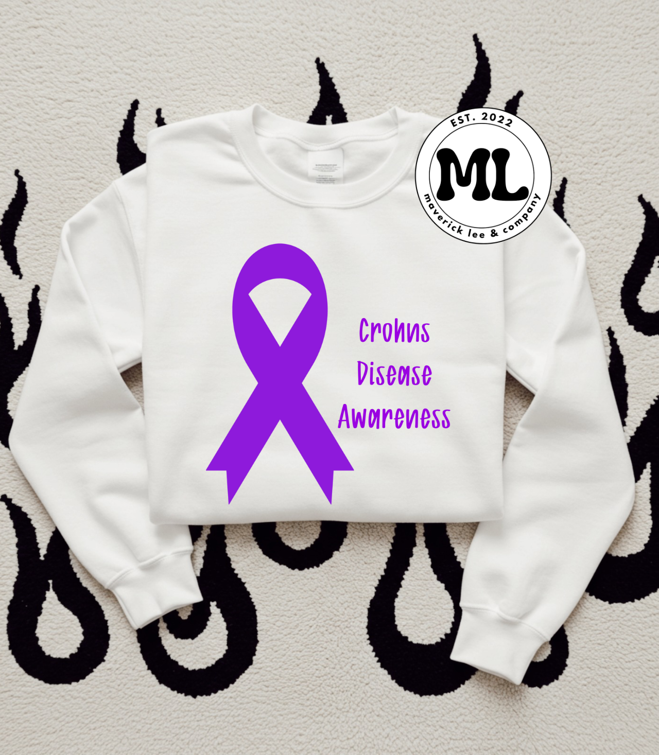 Crohn’s disease awareness ribbon