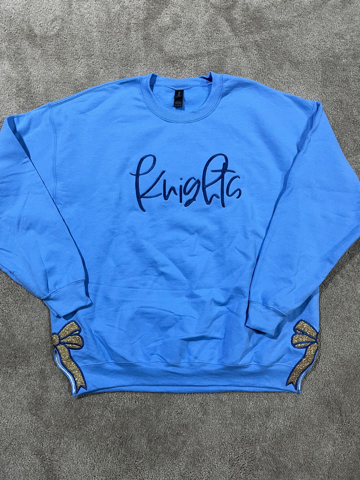 XL Knights side bow embroidery sweatshirt