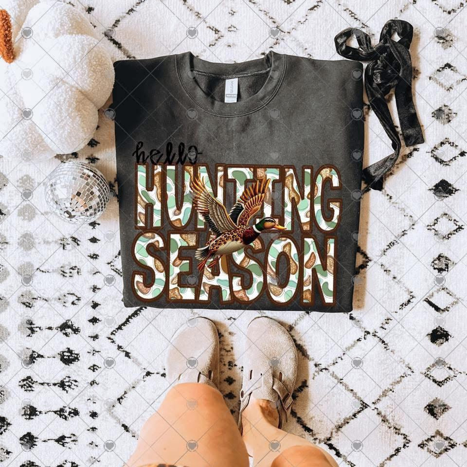 Green hello hunting season