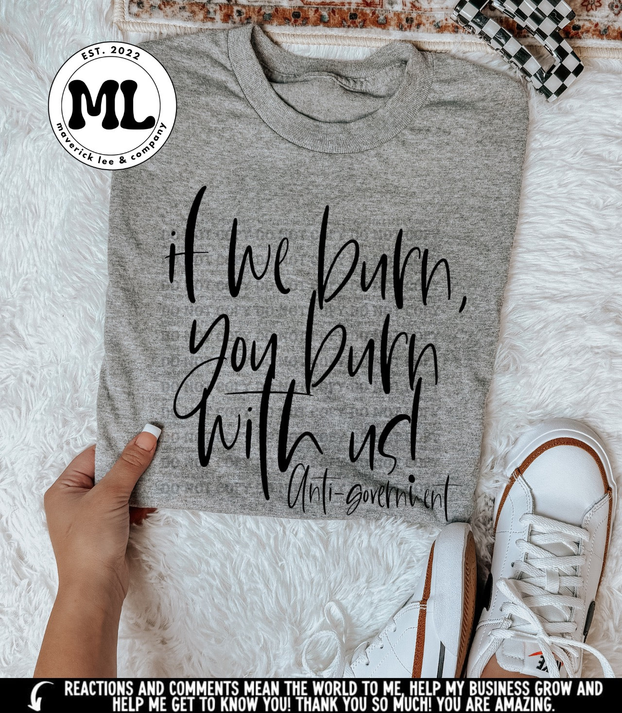 We burn
