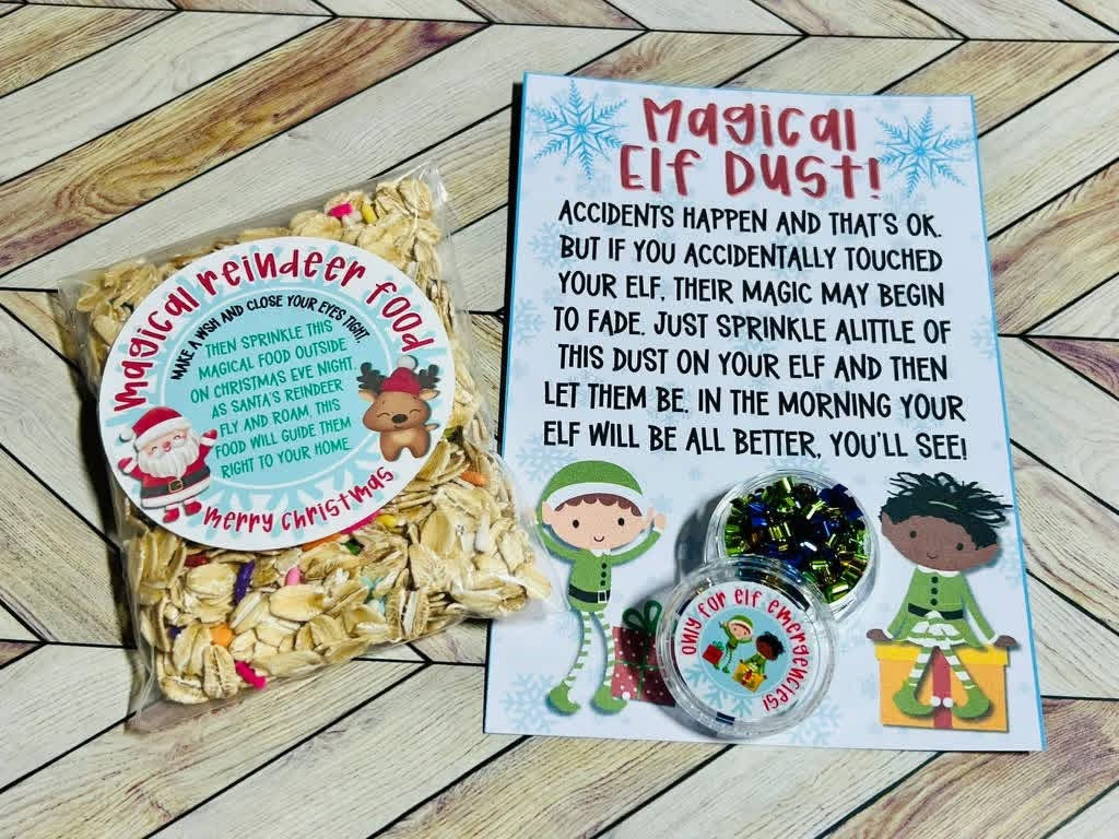 Reindeer food and magical elf dust - in stock 