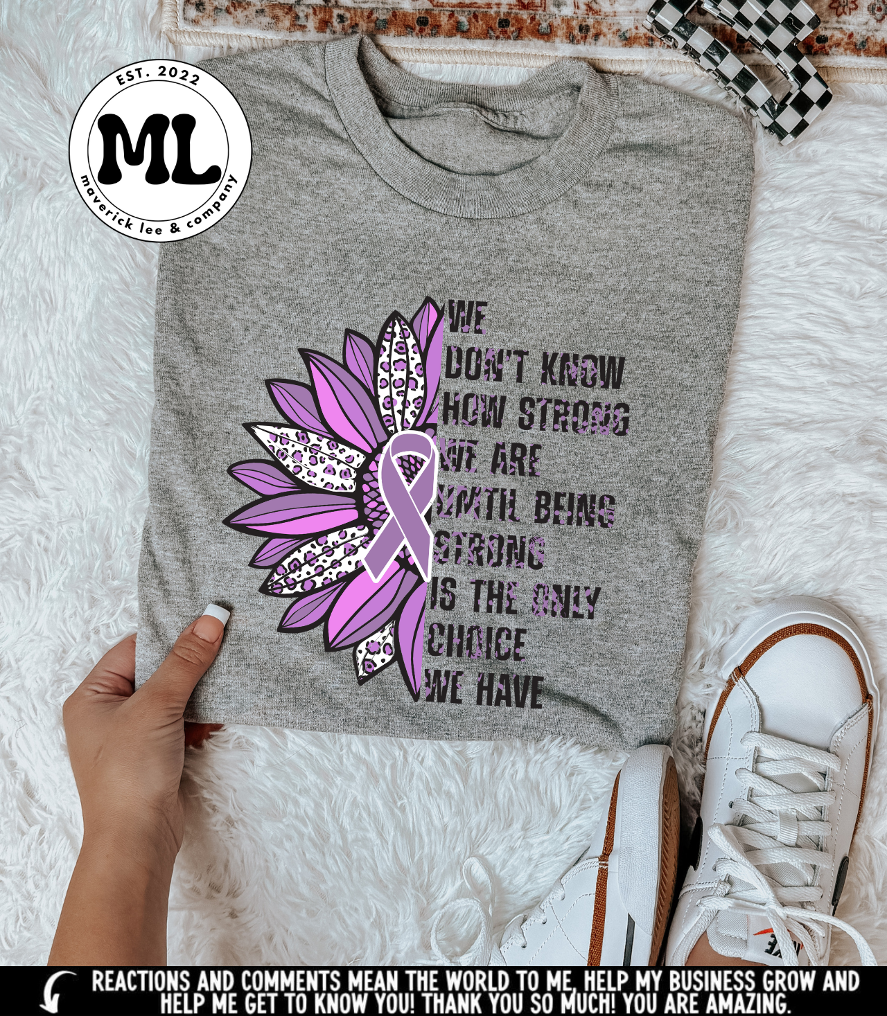Purple awareness flower