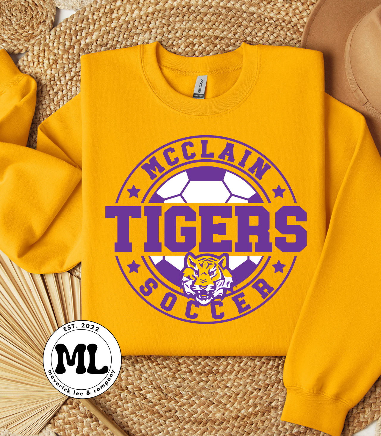 McClain soccer - round logo style