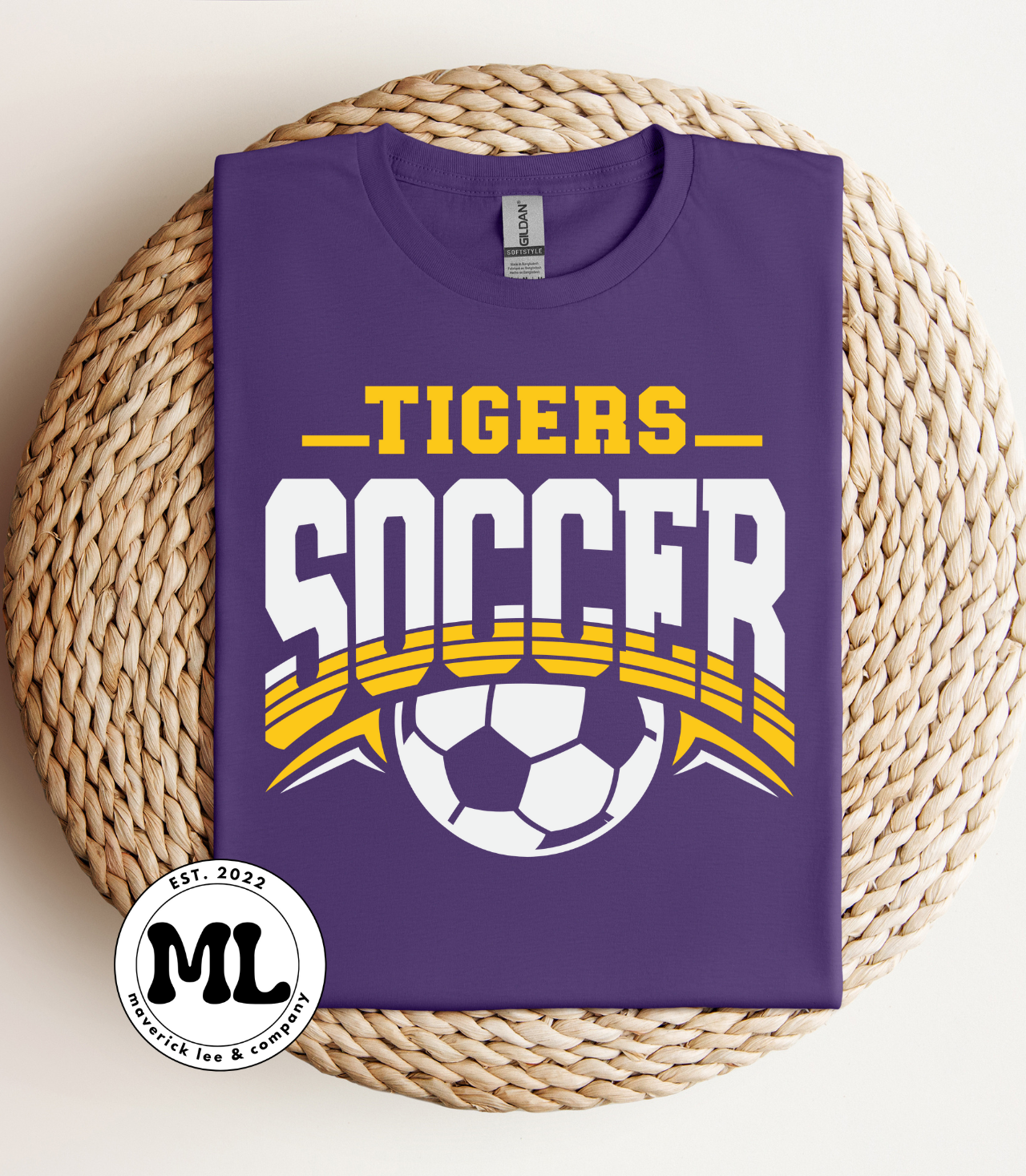Tigers soccer – under arch stripe