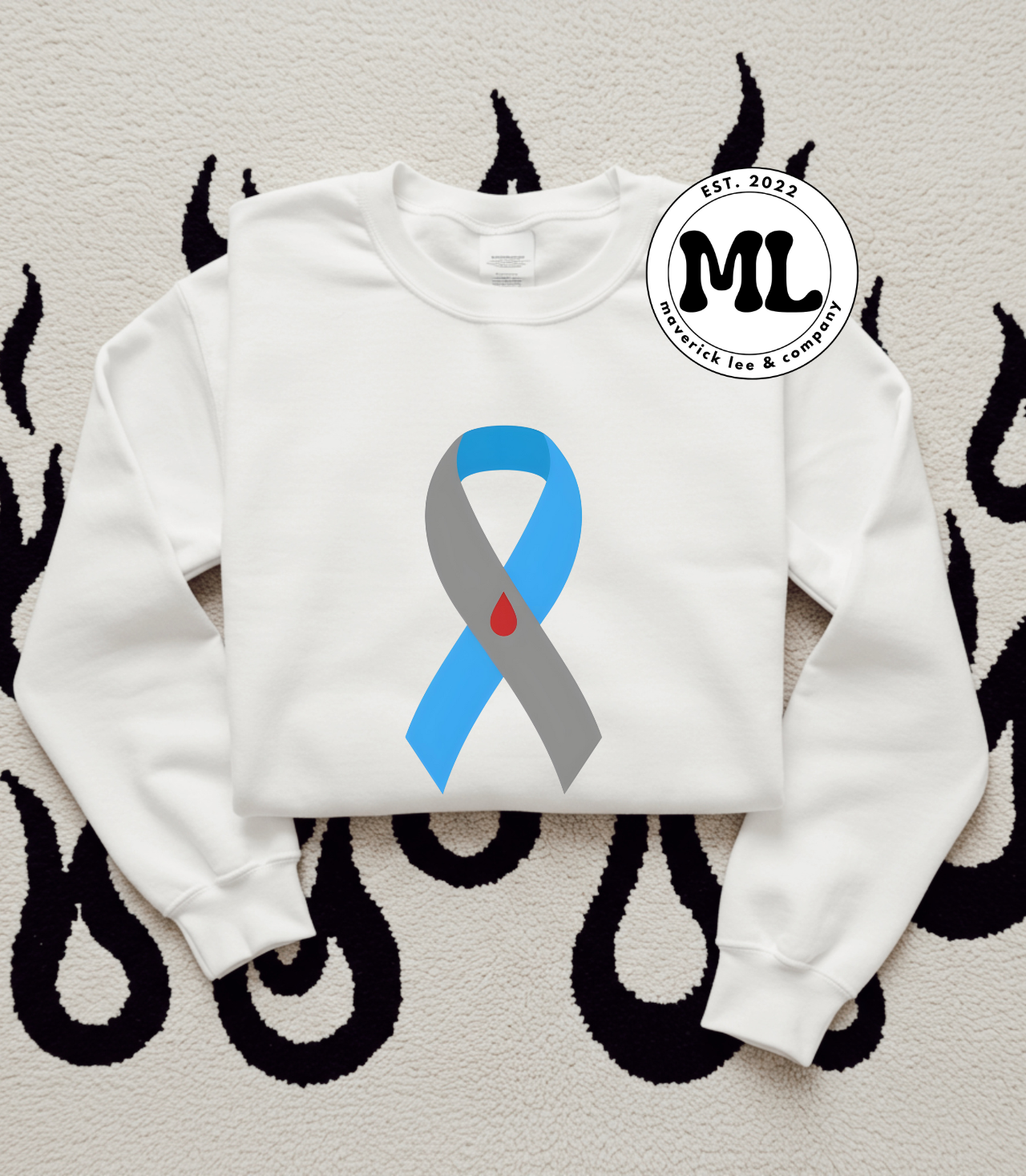 Large diabetes ribbon