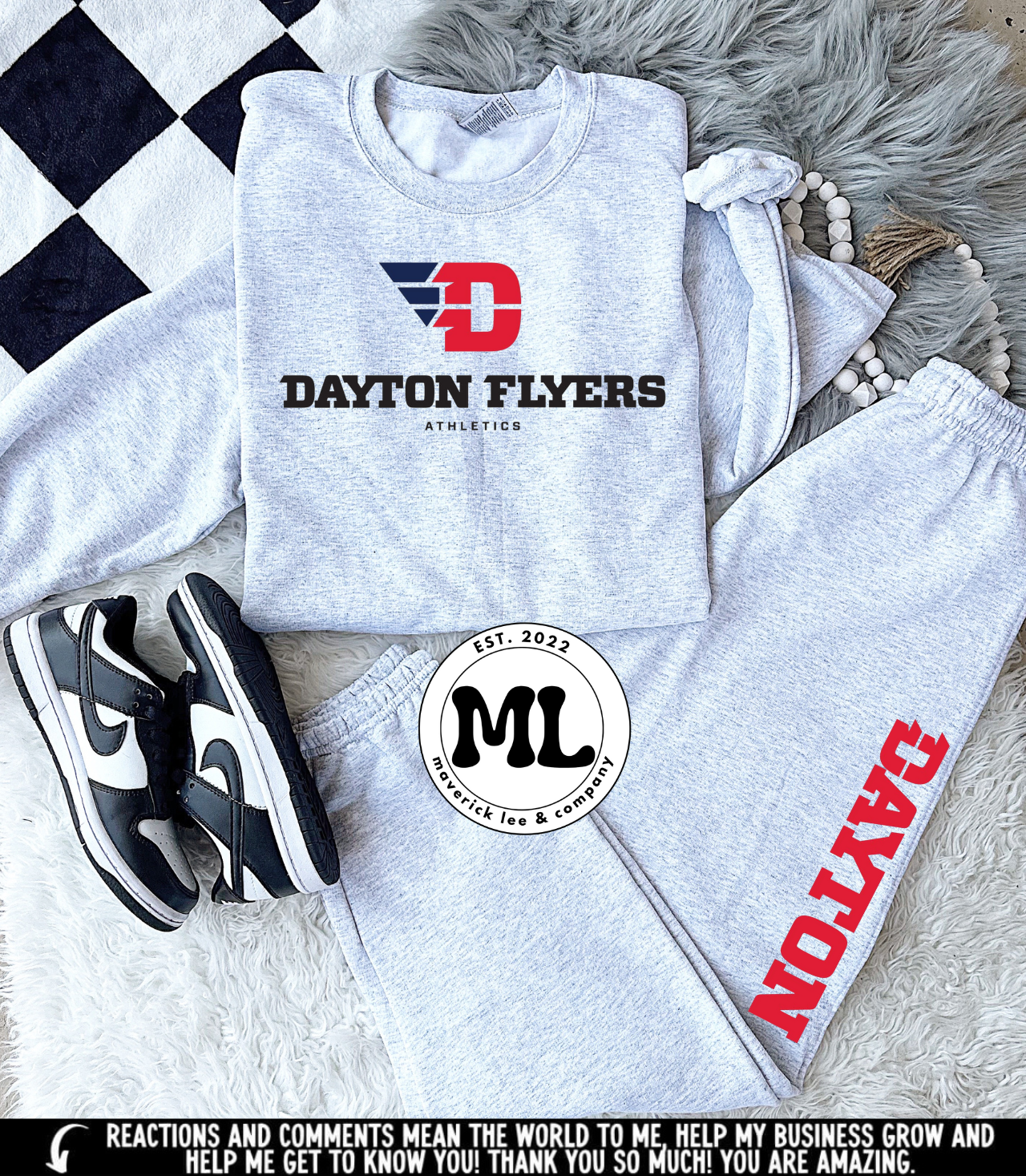 Dayton Flyers jogger set