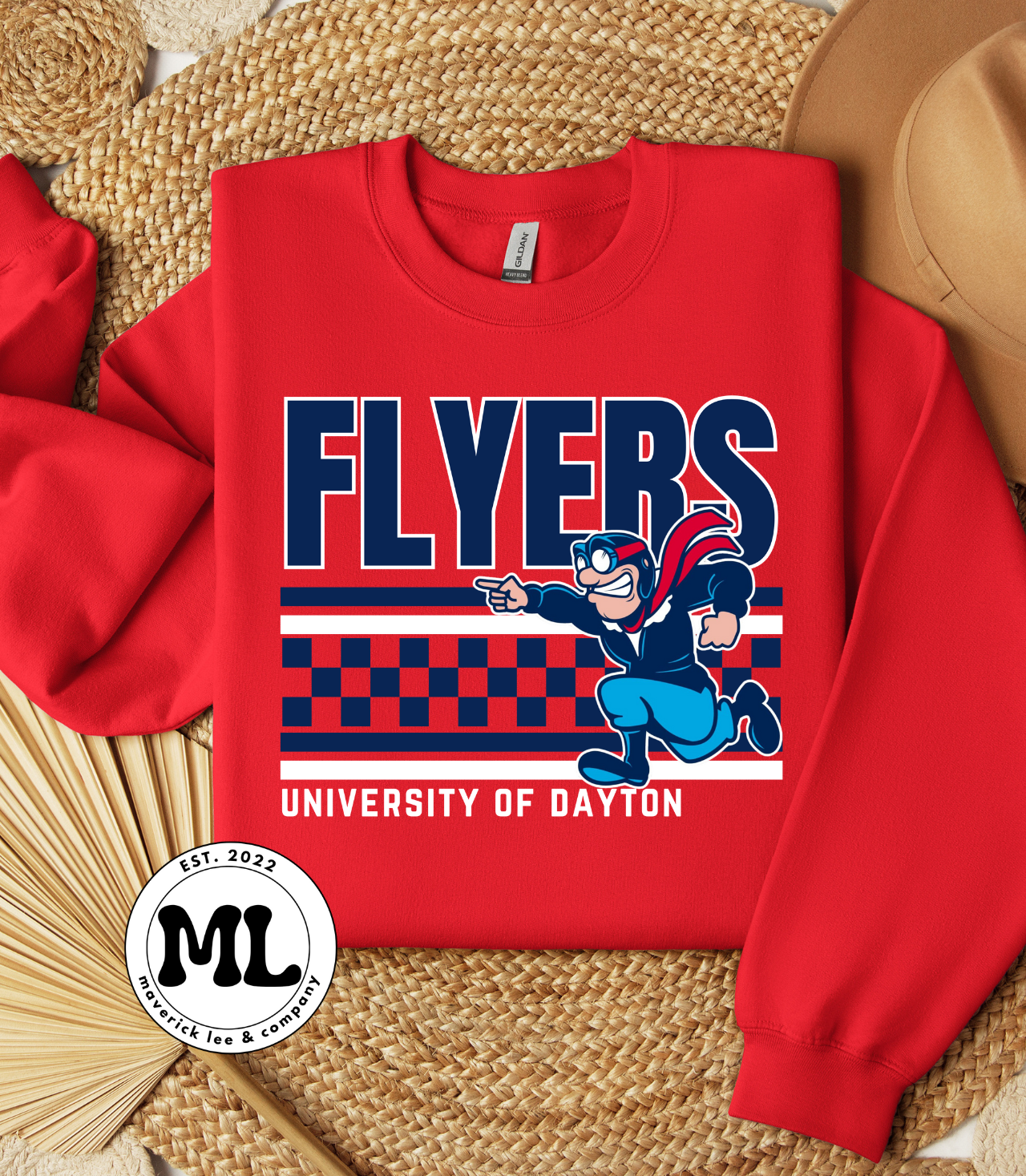 University of Dayton flyers – checkered logo