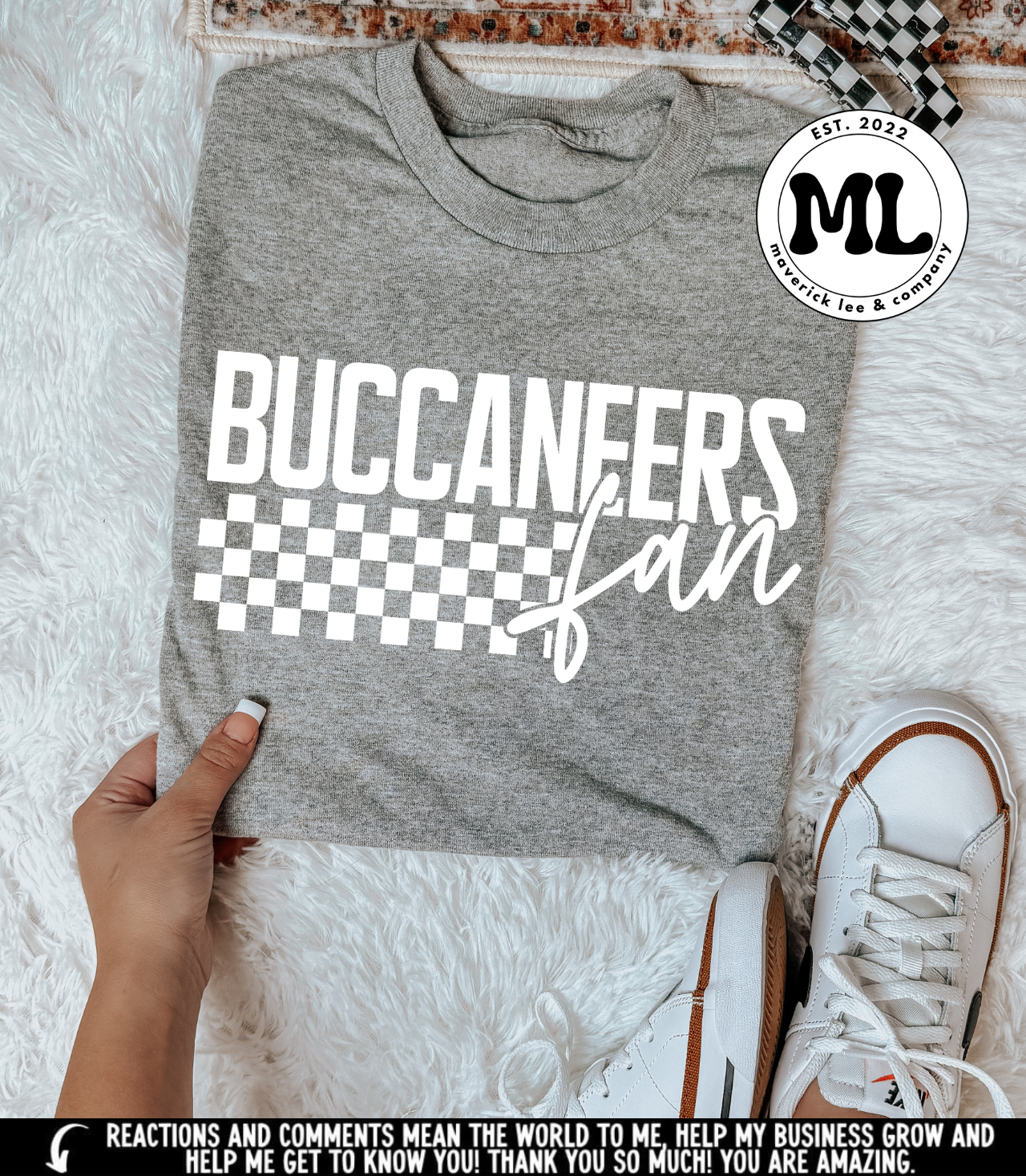 Buccaneers fan checkered