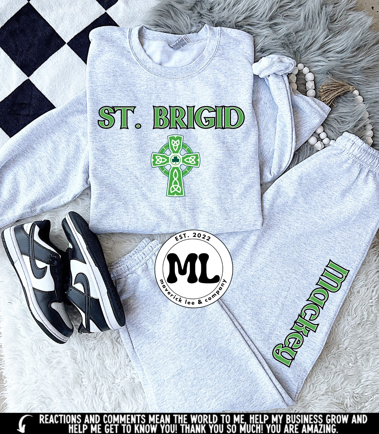 St.Brigid Irish jogger set
