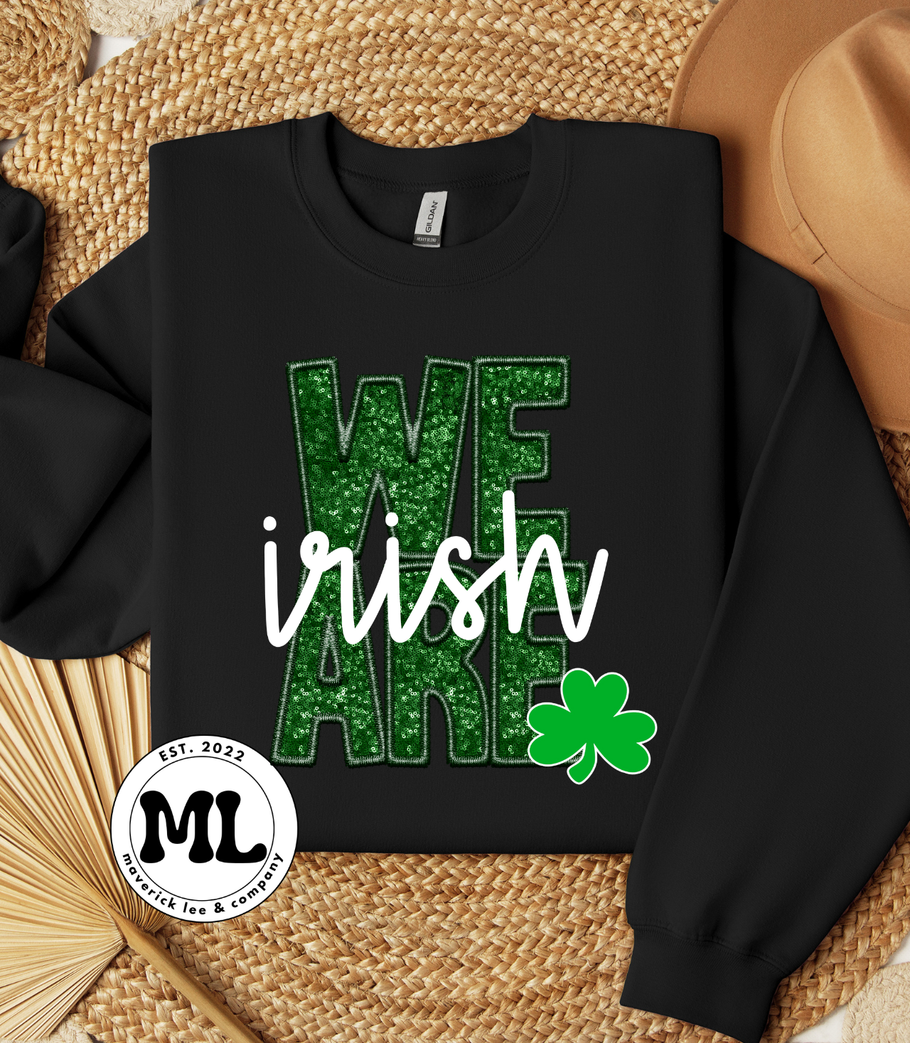 We are Irish - faux sequin